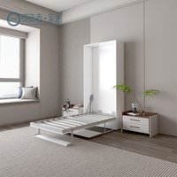 Vente en gros de lits simples horizontaux de haute qualité, lit escamotable avec mobilier de bureau double, lits muraux peu encombrants à vendre