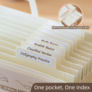 Sac de rangement mural pliable pour examens et tutorat, avec poignée, grande capacité, extensible, pour dossiers - Product Image 3