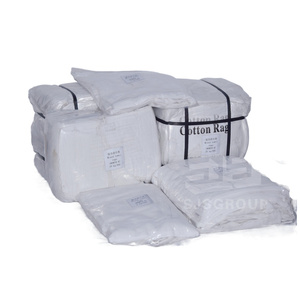 Bông vải phế liệu dệt chất thải kiện máy lau vải tấm ga trải giường lau rags trắng bông lau rags tấm ga trải giường - Product Image 5