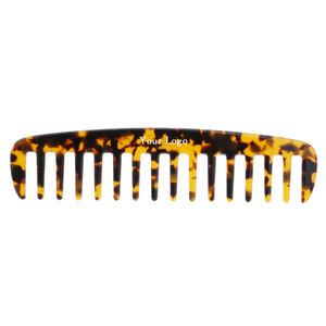 MiDairy 4mm 2024 vendita calda moda fantasia all'ingrosso tartaruga guscio acetato Volume pettini per capelli per le donne - Product Image 1