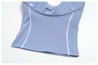 Ensemble deux pièces d'été pour femme : brassière de sport et short, coupe ajustée, maintien léger, bordure contrastante, tenue de sport pour l'entraînement et le fitness