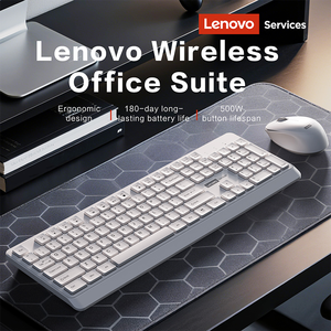 En stock, clavier sans fil Lenovo KN260 - 104 touches, connexion 2.4G+, mode veille intelligent, multi-systèmes pour le jeu et le bureau - Product Image 2