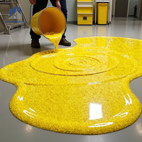 Revêtement de sol en ciment autolissant à base de sable coloré époxy, écologique, antidérapant, imperméable, résistant à l'usure, effet marbre, conforme RoHS