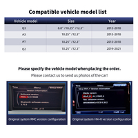 Reproductor Multimedia para Auto Android 14 Snapdragon 665 de 8 Núcleos con Pantalla de 10.25 Pulgadas, Compatible con Carplay, para Audi Q3 A1 A3 Q2 2013 2015 2016 2017 2018, GPS, 4G, BT