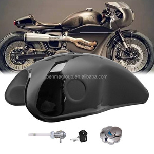 <span class=keywords><strong>ราคา</strong></span>ดีสีดำสแตนเลสเหล็ก 10L 2.6 แกลลอน CB400 XJR400 Cafe RACER รถจักรยานยนต์ถังน้ำมันเชื้อเพลิงถังสำหรับ MOJAVE <span class=keywords><strong>750</strong></span> - Product Image 2