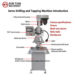 מכונת קידוח והברגה CNC אוטומטית לחלוטין, ניידת, פנאומטית, דו-צירית ורב-צירית, לתעשיית מתכת, לעיבוד פחים וצינורות. - Product Image 5