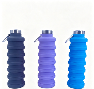Botella Deportiva Plegable de Silicona de 700 ml, Libre de BPA, con Tapa de Acero Inoxidable, a Prueba de Fugas, para Beber Directamente, Reutilizable y Ligera - Product Image 6