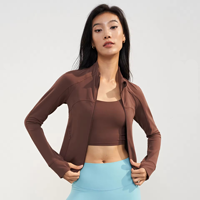 Veste de sport zippée haut de gamme pour femme, idéale pour le yoga, la course en extérieur et le fitness, respirante, coupe ajustée, avec option grandes tailles