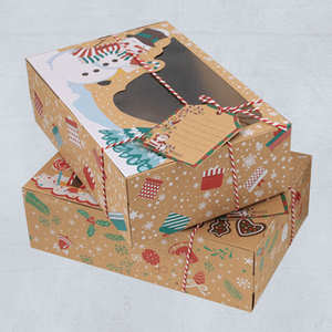 <strong>China</strong> Speed Fast Delivery Custom <strong>Christmas</strong> Packaging <strong>Gift</strong> Box with Window Holiday-themed Printing. - Product Image 2