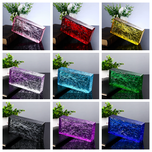 Bloc <span class=keywords><strong>de</strong></span> <span class=keywords><strong>verre</strong></span> moulé coloré <span class=keywords><strong>de</strong></span> haute qualité/<span class=keywords><strong>brique</strong></span> pour entrée salon <span class=keywords><strong>salle</strong></span> <span class=keywords><strong>de</strong></span> <span class=keywords><strong>bain</strong></span> <span class=keywords><strong>mur</strong></span> décoratif solide creux <span class=keywords><strong>prix</strong></span> d'usine - Product Image 6