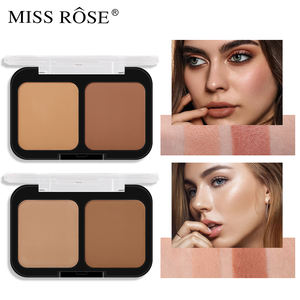 Facial Highlighter Contour Matte Double Colors Concealer <strong>Eyeshadow</strong> Palette Powder Cosmetics - Product Image 2