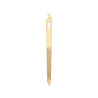 Acier inoxydable Double face ongles épais pédicure métal lime à ongles manucure outils Gel râpe ongles accessoires