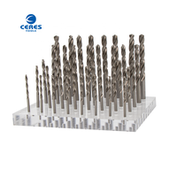 19 Pièces Din338 standard HSS M35 entièrement moulu fini ambre tige droite foret hélicoïdal pour le perçage en métal