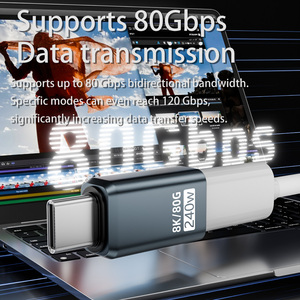 Nhiều Góc Hình Dạng 240W Dữ Liệu Chuyển Đổi Type-C Nam Để Loại C Nữ <span class=keywords><strong>Adapter</strong></span> 80Gbps U Đĩa Điện Thoại Máy Tính Xách Tay Sạc Kết Nối - Product Image 4