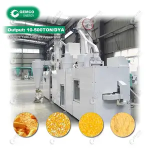 Industry Leading Complete Corn Maize Commercial Large Scale Grits Making Machinery for Small Large Scale Flour Milling