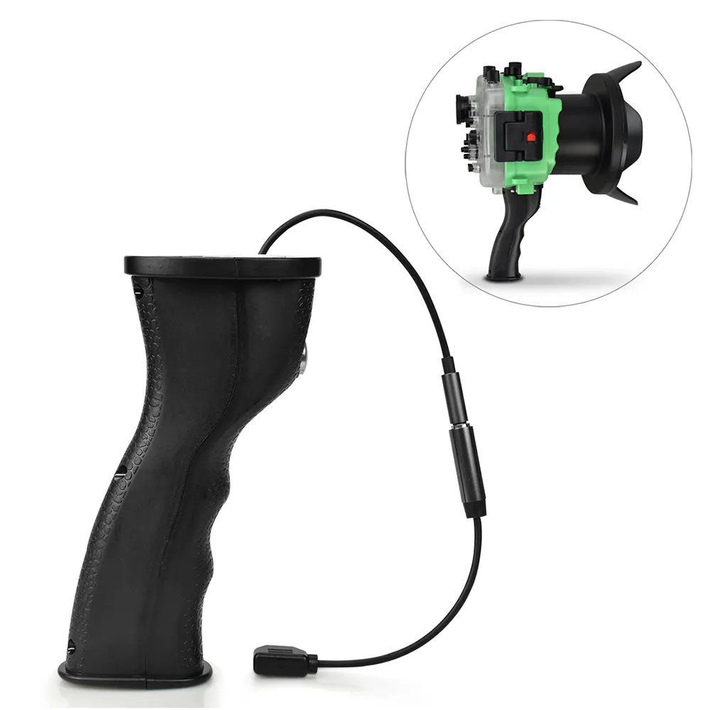 Seafrogs Electronic Shutter Hand Grip Holder Bracket For Sony A7 A7II A7R III水中Waterproof Camera Case Housing