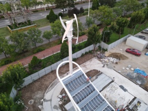 กังหันลมกำลังผลิตไฟฟ้า 48V 1kw 5KW 10KW แบบแกนตั้งสำหรับติดตั้งบนหลังคา VX-5000 กังหันลมแบบแกนตั้ง 5 กิโลวัตต์ ลดราคาพิเศษ - Product Image 2