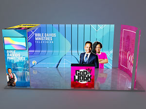 Tianlang 20x10 قدم كشك عرض محمول بقيادة الولايات المتحدة 3x3 متر حامل عرض مع SEG من أجل إعلانات المعرض التجاري - Product Image 2