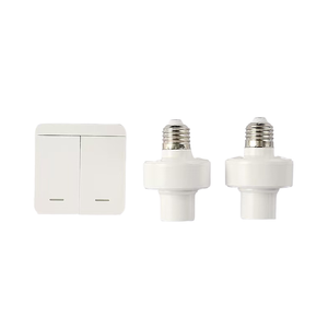 E27 Universal Screw-in 220V Waterproof RF433 Smart Wireless <strong>Lamp</strong> Holder with Dimming Remote <strong>Control</strong> PC Material Light <strong>Socket</strong> - Product Image 3