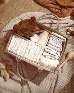 Wholesale Baby Diaper Caddy Organizer Stylish <b>Storage</b> <b>Basket</b> for Newborn Essentials and Diaper Station - Product Image 3