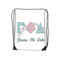 Sac à cordon personnalisé GPD Gamma Phi Delta Sorority, design tendance, sac à dos portable, grande capacité