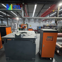 Horno de inducción de hierro fundido de fundición, horno de fusión de aluminio y metal industrial con inclinación de aceite, horno de fusión de hierro 2200, 5T-10 a la venta