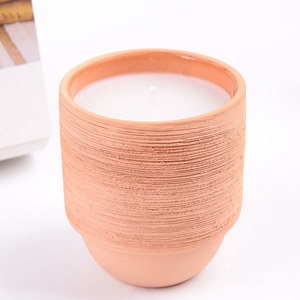 Vases à bougies <span class=keywords><strong>en</strong></span> <span class=keywords><strong>terre</strong></span> <span class=keywords><strong>cuite</strong></span> pour la décoration moderne de la maison, pots à bougies décoratifs <span class=keywords><strong>en</strong></span> céramique personnalisés pour Noël à prix abordable - Product Image 5