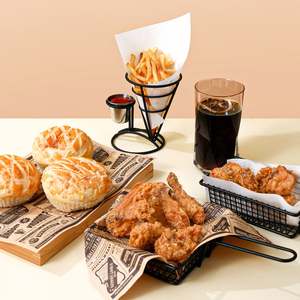 Brand Logo Grease Proof Fluorescent <b>Paper</b> Custom Printed Greaseproof Food <b>Wrapping</b> for Deli Food Bread & Cake Packaging 200pcs - Product Image 6