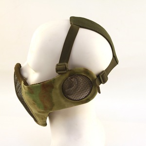 Máscara de malla táctica para la cara inferior, media máscara de malla para <span class=keywords><strong>paintball</strong></span>, equipo de caza, media máscara transpirable - Product Image 4
