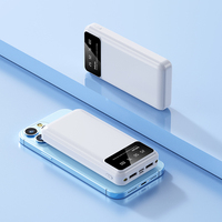 Batterie externe 22,5 W PD avec charge rapide, câble Type C intégré et écran, pour situations d'urgence, capacité 10000 mAh