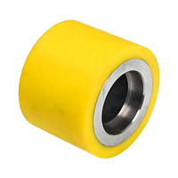 Roues de roulement enduites de caoutchouc uréthane polyuréthane de haute qualité personnalisées Roues portantes en polyuréthane Roue à rouleaux en caoutchouc PU