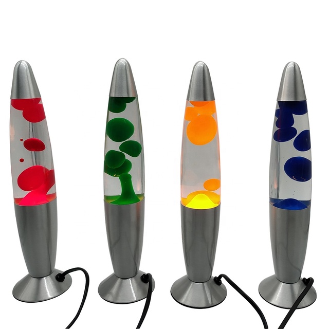 Night Light Customized Color Rocket Table Lava Lamp Small Night Lava Lights LED Fantasy Lighting Effect in Night Customized Logo