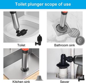 Déboucheur électrique personnalisé avec manomètre, batterie au lithium écologique, outils de nettoyage de canalisations d'égout, nettoyeur de lavabo et de toilettes - Product Image 4