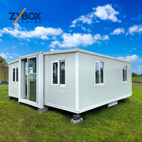 ZYBOX – Nouvelle Cabine Préfabriquée Extensible de Luxe à Montage Rapide, Isolation Thermique, Résistante au Vent, Idéale pour Usage Commercial