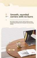 Tables basses en MDF en gros et sur mesure avec pieds en métal ; la conception des bords facilite le nettoyage, idéales pour les salons d'appartements
