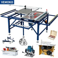 Scie à panneaux industrielle à table coulissante pour la découpe de feuilles de MDF et de contreplaqué avec système de guidage de précision