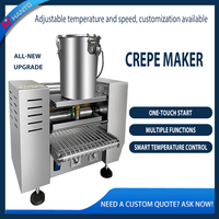 Machine à faire des crêpes au fromage à mille couches à retournement automatique personnalisée de 6 pouces, nouvelle, 220V, acier inoxydable de qualité alimentaire