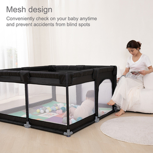 Corralito De Juego <span class=keywords><strong>Para</strong></span> Bebe Con Juegos Playard Xl Play Ground White Fence Playpen Baby Yard For Toddler With Mat Kids Safety - Product Image 2