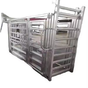 Fonction de pesage galvanisée plongée à chaud de <span class=keywords><strong>goulotte</strong></span> de compression de manipulation de bétail semi-automatique 3D résistante <span class=keywords><strong>Installation</strong></span> facile pour des yards - Product Image 4