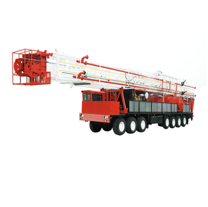 Unité de levage de qualité supérieure XJ550, Foreuse rotative ZJ15 100t 110t 1500m, Substructure montée sur remorque à quatre roues pour le pétrole - Product Image 4