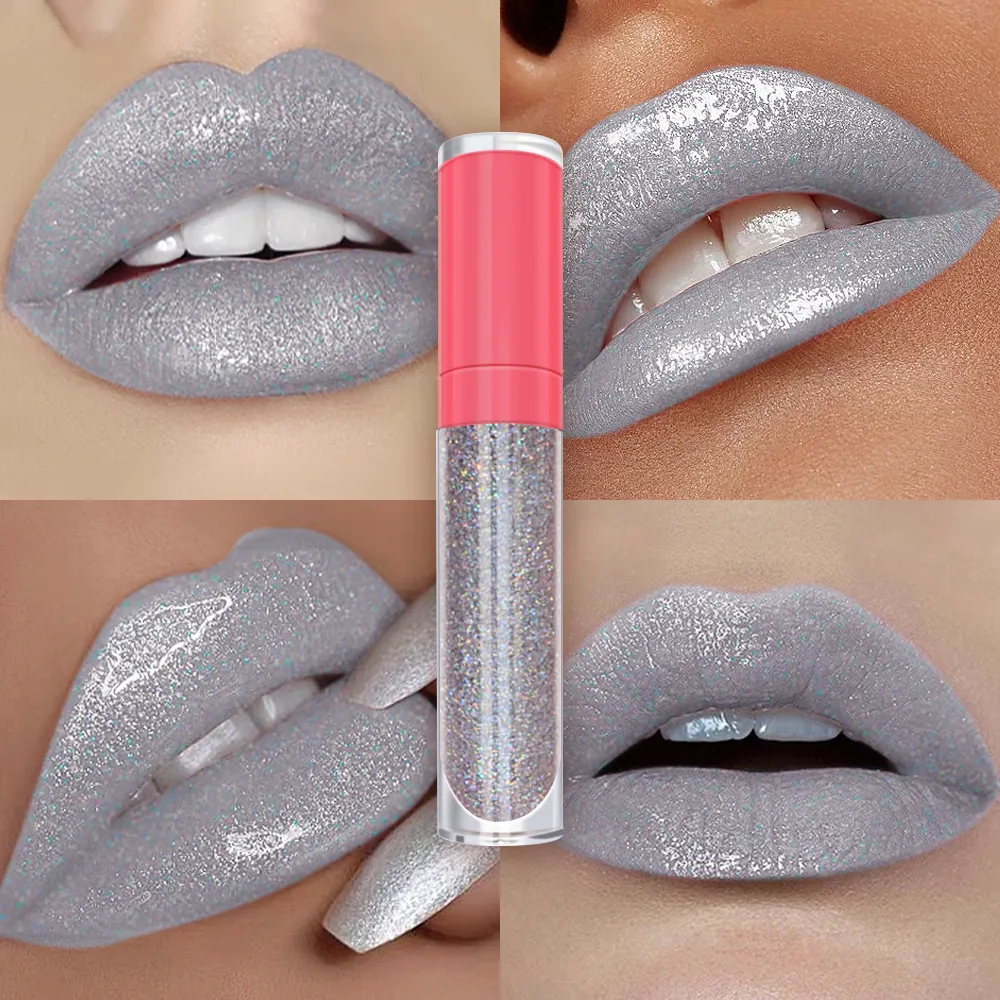 Groothandel Custom Make-Up Nieuwe Hoge Pigment Glanzende Lipgloss Nude Veganistische Lipgloss Shimmer Private Label Glossy Lipgloss