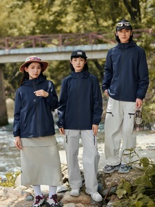 Abbigliamento da uomo invernale da esterno staccabile da donna luminoso a tre prove antivento impermeabile resistente al vento sottile per la primavera autunno - Product Image 6