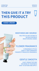 Set de Viaje Floral Personalizable, Crema de Manos Hidratante para Adultos, Fórmula Herbal Blanqueadora y Nutritiva - Product Image 4