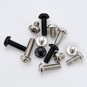 Tornillo de arandela de cabeza plana redonda Chapado en negro galvanizado de acero al carbono Pwm con rosca de Teet de máquina de tornillo pequeño electrónico <span class=keywords><strong>Meson</strong></span> - Product Image 5
