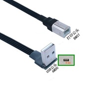 Flex Thin Flat Custom 90 Grad rechts links oben unten Winkel Micro USB B C Verlängerung FPC-Flach band kabel