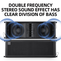 Bekboes - Sistema de Altavoces Profesional de Alta Calidad, Equipo de Sonido, Audio P208, Línea de Arreglo Dual de 8 Pulgadas