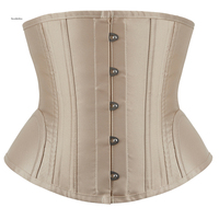 Corset Bustier Gothique Sexy en Satin pour Femme, Amincissant, Effet Sablier, Gaine Ventre Plat, Lingerie Respirante