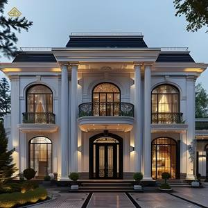 Villa <span class=keywords><strong>de</strong></span> luxe classique néo-classique à deux étages avec façade symétrique et grandes colonnes, service <span class=keywords><strong>de</strong></span> rénovation et <span class=keywords><strong>de</strong></span> conception - Product Image 1