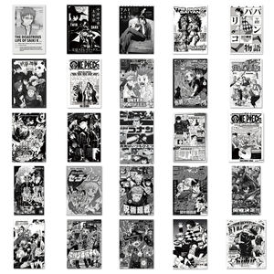 50pcs personnalisé personnalisé décoratif noir et blanc japonais <span class=keywords><strong>Manga</strong></span> affiche autocollants pour murs et consoles de jeu - Product Image 4