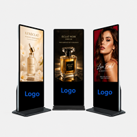 Kiosque publicitaire numérique LCD tactile Full HD de 32 pouces sur pied en alliage d'aluminium avec animation pour ascenseurs et commerce de détail
